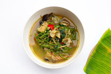 Curry banana blossom with acacia pennata