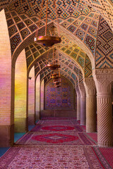 Fototapeta na wymiar Nasir al Mulk Mosque in Shiraz, Iran