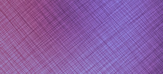 Violet lilac background with fabric texture. Space for creative ideas and graphic design. Grunge texture. Checkered background of diagonal colored lines.