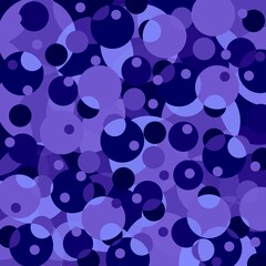 Blue lilac violet dots and circles on a vintage background. Decorative ornamental pattern of round elements. Geometric ornament. Space for creative ideas and graphic design.