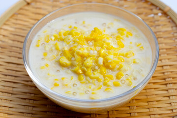 Sweet corn with sago in sweet coconut milk
