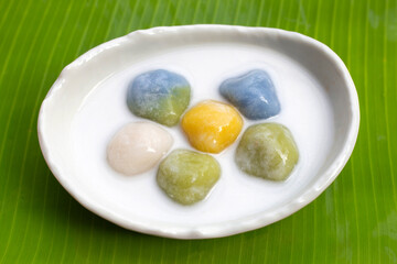 Coconut dumplings in sweet coconut Milk