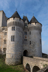 Fototapeta premium Medieval castle of Nogent-le-Rotrou in the Perche region of France