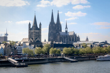 Views of the Old Town in the city of Cologne, Germany