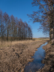 Bewässerungsgraben im Feld