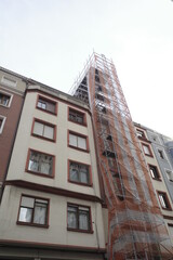 Fototapeta na wymiar Maintenance works in a building in Bilbao