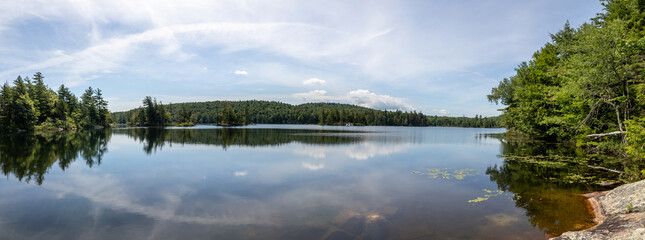 Beautiful landscape view of Smith Pond, New Hampshire, USA