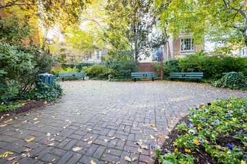 Perth and Addison Street Park in the Washington Square West Neighborhood of Philadelphia, Pennsylvania, USA