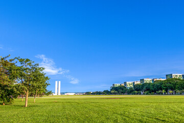 Esplanada dos Ministérios em Brasília.