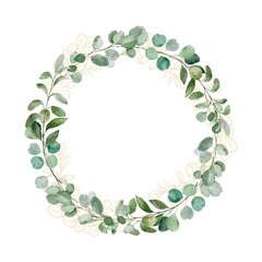 Wreath with green branch