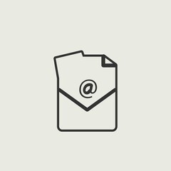 mail vector icon illustration sign 