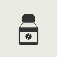 medicine bottle vector icon illustration sign 