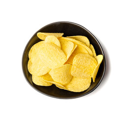 Potato Chips on Black