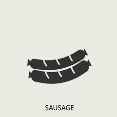 sausage vector icon illustration sign 