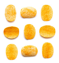 Potato Chips Isolated