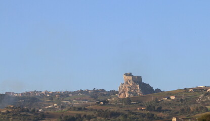 panorama con il Castello di Mussomeli