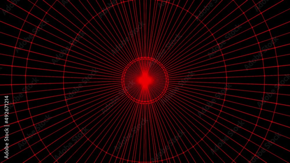 Poster black background with red and yellow bright rays. animation.a black background on which bright lines