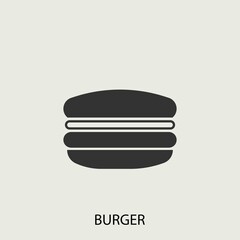 burger vector icon illustration sign 