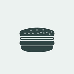 burger vector icon illustration sign 