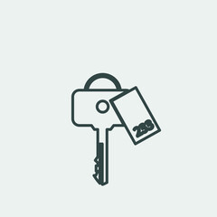 key vector icon illustration sign 
