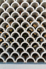 Arched perforated wall in Todos Santos.