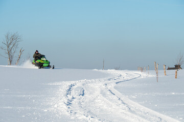 Snowmobile and winter recreation
