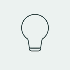 bulb vector icon illustration sign 