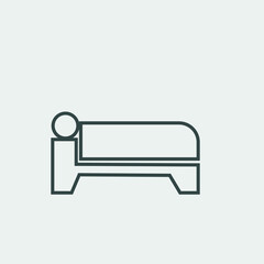 sleeping vector icon illustration sign 