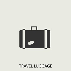 hotel luggage vector icon illustration sign 