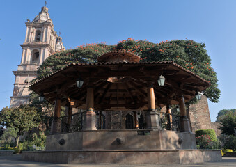 Parque central. Valle de Bravo, Estado de México