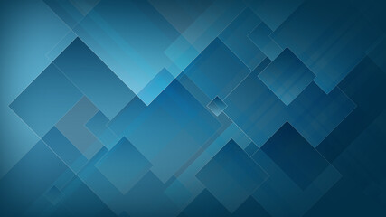Modern Abstract Background with Square Mosaic Elements and Dark Blue Color