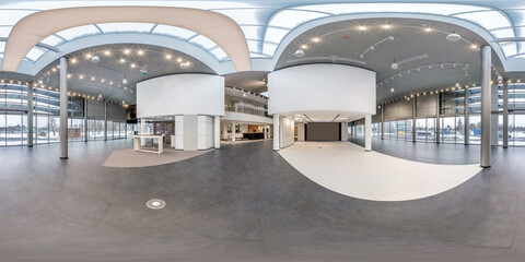 Empty room with repair. full seamless spherical hdri panorama 360 degrees in interior of white room...