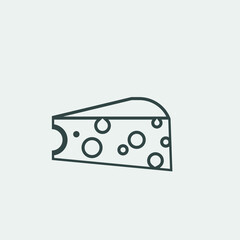 cheese vector icon illustration sign 