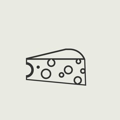 cheese vector icon illustration sign 