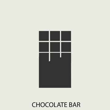 chocolate bar vector icon illustration sign 