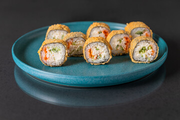 traditional Japanese sushi. Japanese kitchen.