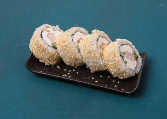 traditional Japanese sushi. Japanese kitchen.