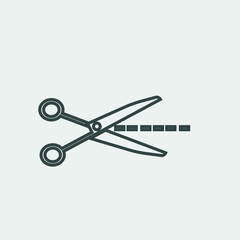 scissors vector icon illustration sign 