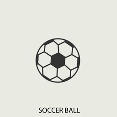 Fototapeta premium soccer ball vector icon illustration sign 