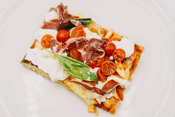Pizza estilo italiano para vender al corte