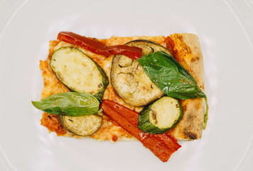 Pizza estilo italiano para vender al corte