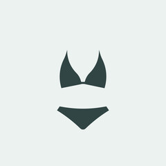 bikini vector icon illustration sign 