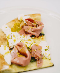 Pizza estilo italiano para vender al corte