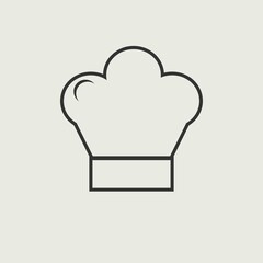 chef cap vector icon illustration sign 