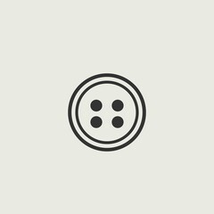 clothes button vector icon illustration sign 