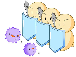 免疫細胞とばい菌_2