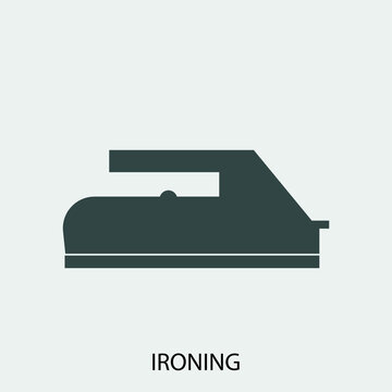 ironing vector icon illustration sign 