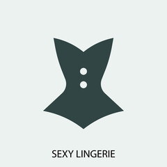 sexy lingerie vector icon illustration sign 