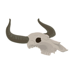 buffalo skull icon