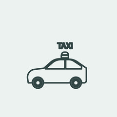 taxi vector icon illustration sign 